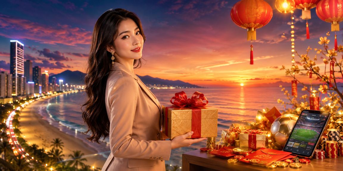 Phố đèn lồng Đà Nẵng về đêm, nơi người chơi theo dõi kết quả cá cược thể thao trên ph88